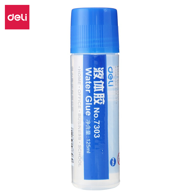 得力(deli)125ml高粘度普通实用型液体胶水  单支装 办公用品 7303
